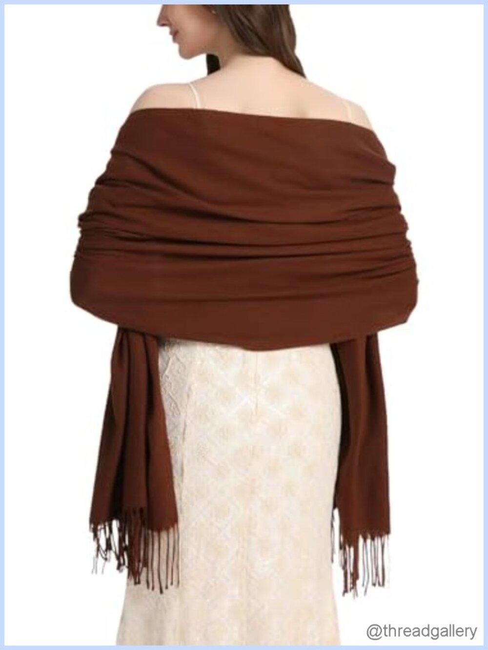 Oversized Pashmina Shawl Wrap Women Evening Dress Wedding Scarf